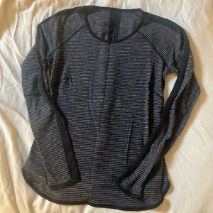 Lululemon mid weight striped running top